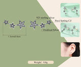 Shooting Star Sterling Silver Earrings