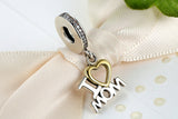 I Love Mom Sterling Silver Necklace