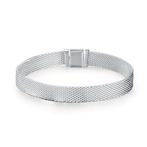 Claudette Sterling Silver Mesh Bracelet