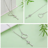 Key to My Heart Sterling Silver Necklace