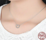 Halo Goodbye Sterling Silver Necklace