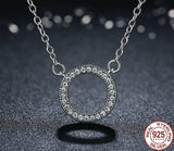 Halo Goodbye Sterling Silver Necklace