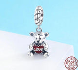 Love Bear Sterling Silver Necklace