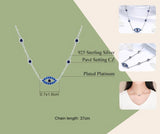 Eye Live Sterling Silver Necklace