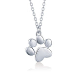 Paw Print Sterling Silver Necklace