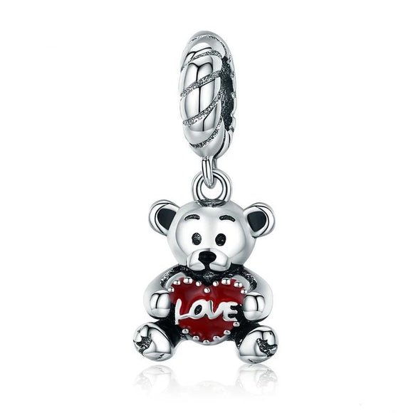 Love Bear Sterling Silver Necklace