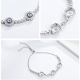 Tri Eye Sterling Silver Bracelet