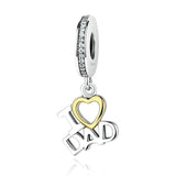 I Love Dad Sterling Silver Necklace