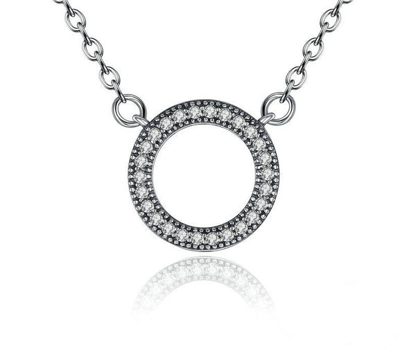 Halo Goodbye Sterling Silver Necklace